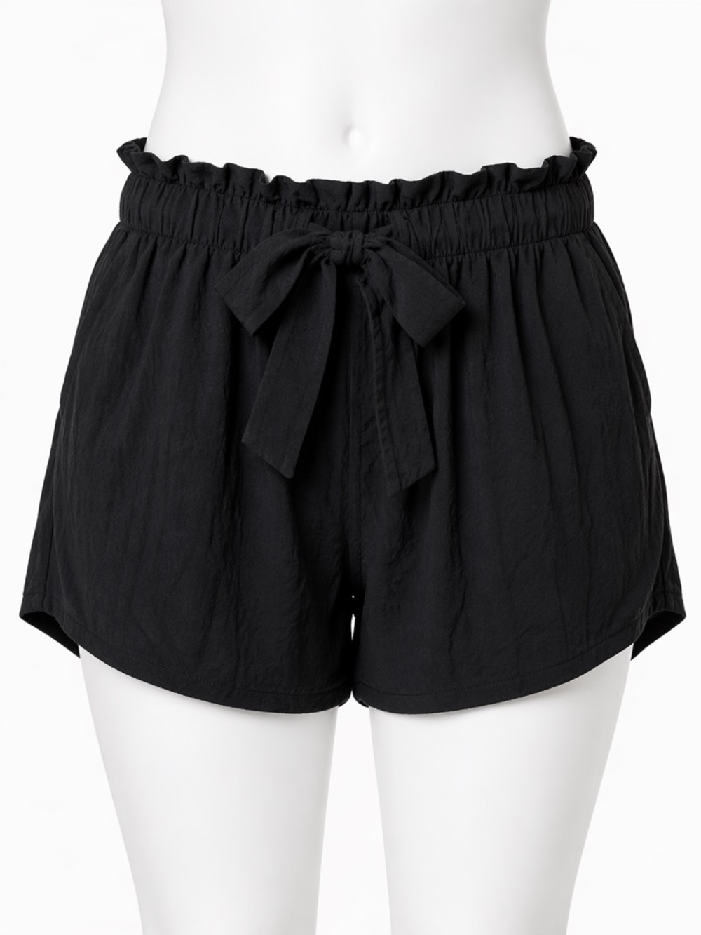 Pink Lily High Waist Black Pull on  Shorts size medium
